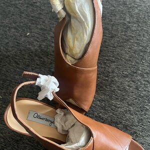 Olsenboye Women's Tan Slingback Mules